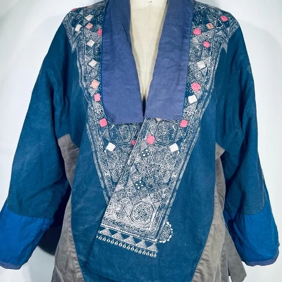 Magnolia Pearl Taj Appliqué Kimono NWT O/S - Picture 5 of 9